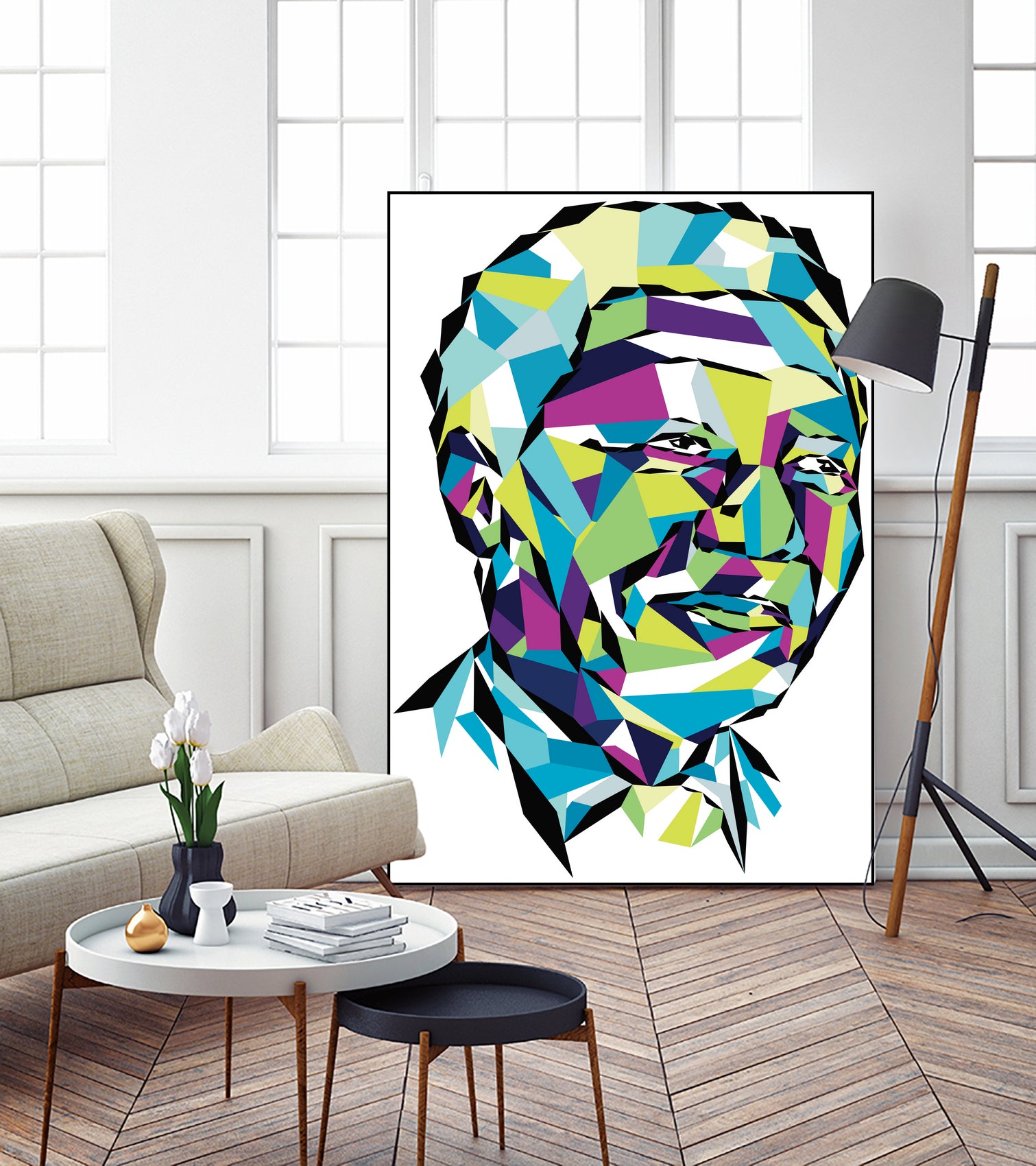 Legend of the fall – Mandela by Neo Dhlamini on GIANT ART - green digital drawing