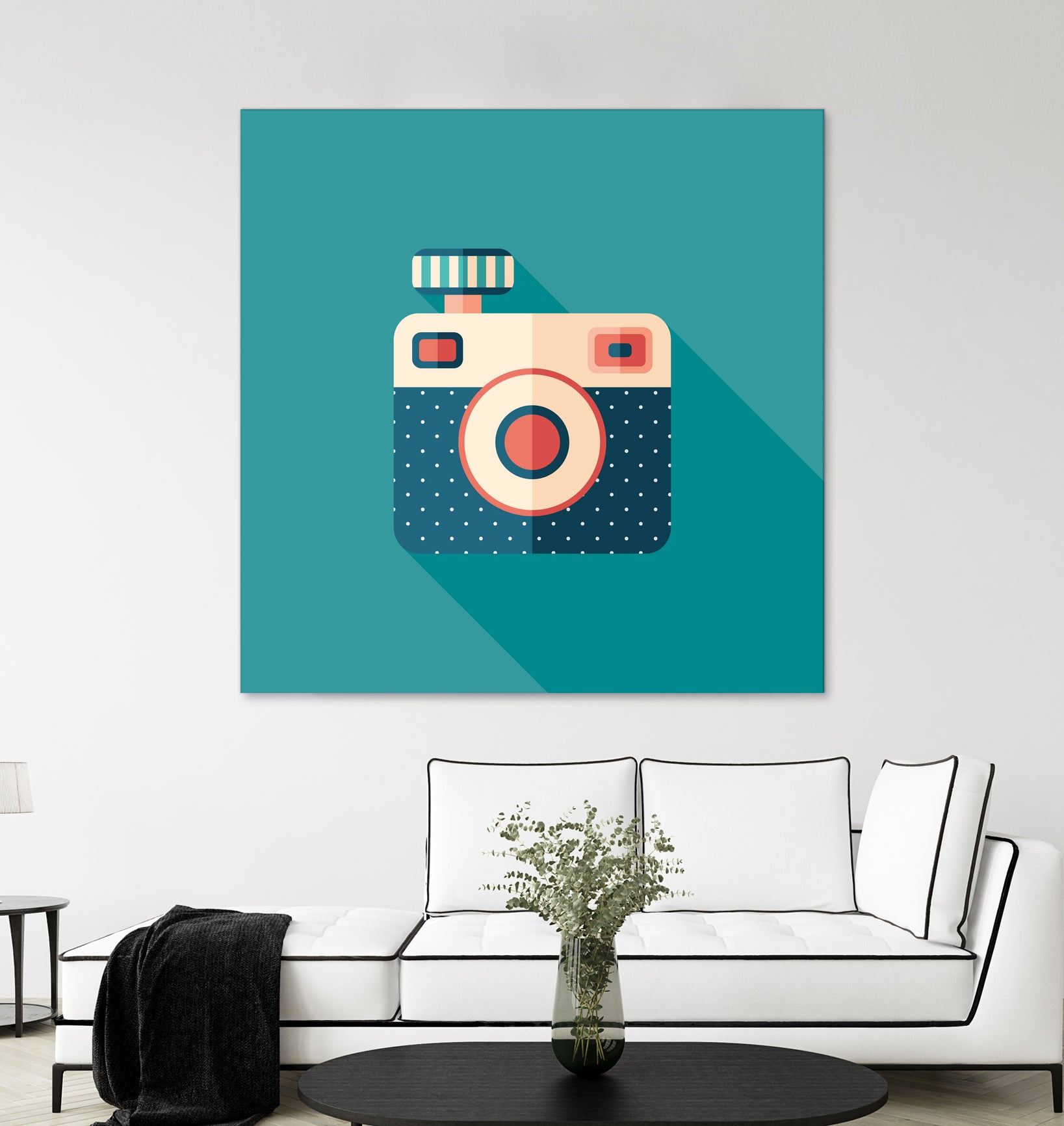 Hipster Camera by Yury Velikanov on GIANT ART - white vector illustration