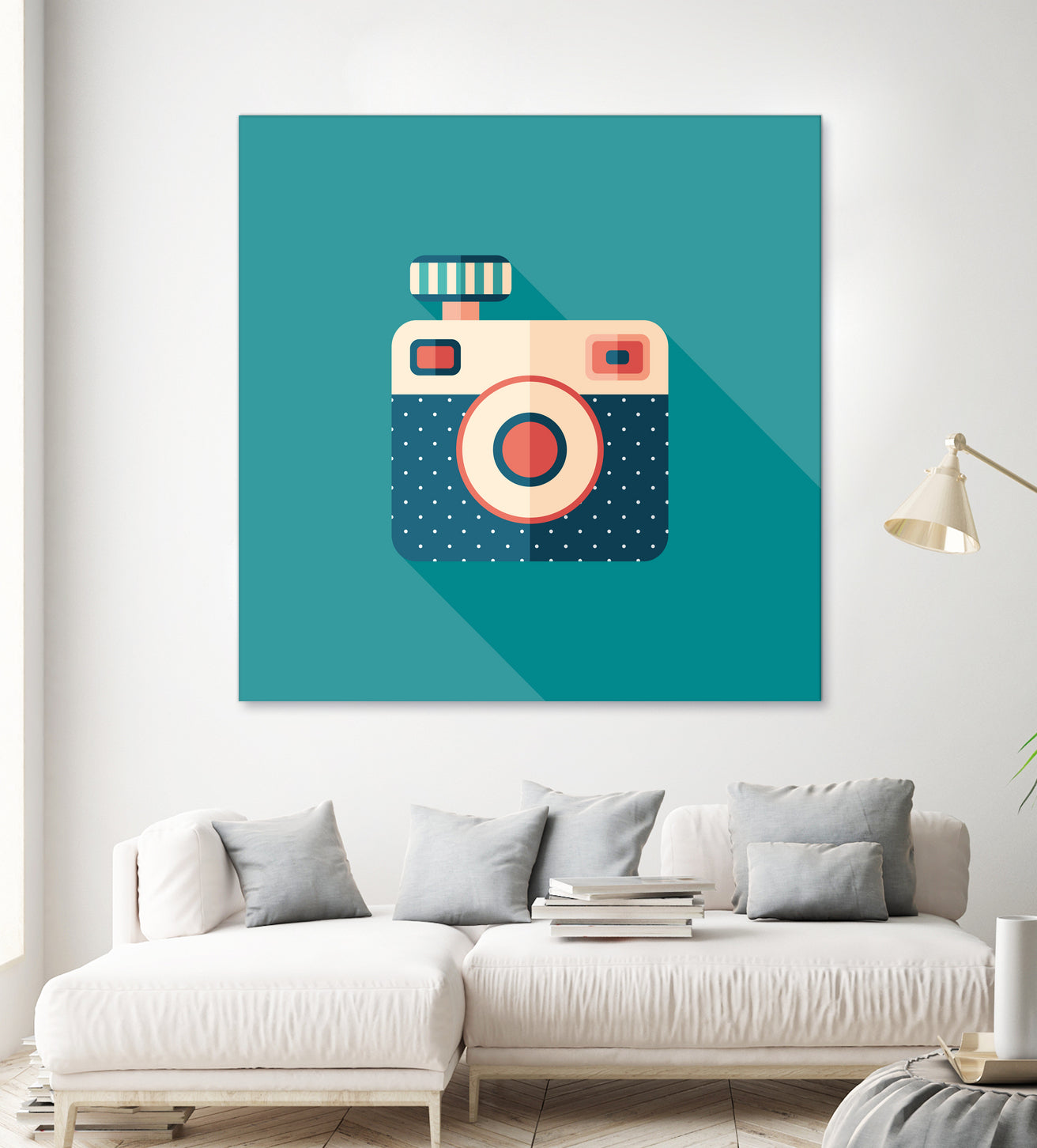 Hipster Camera by Yury Velikanov on GIANT ART - white vector illustration