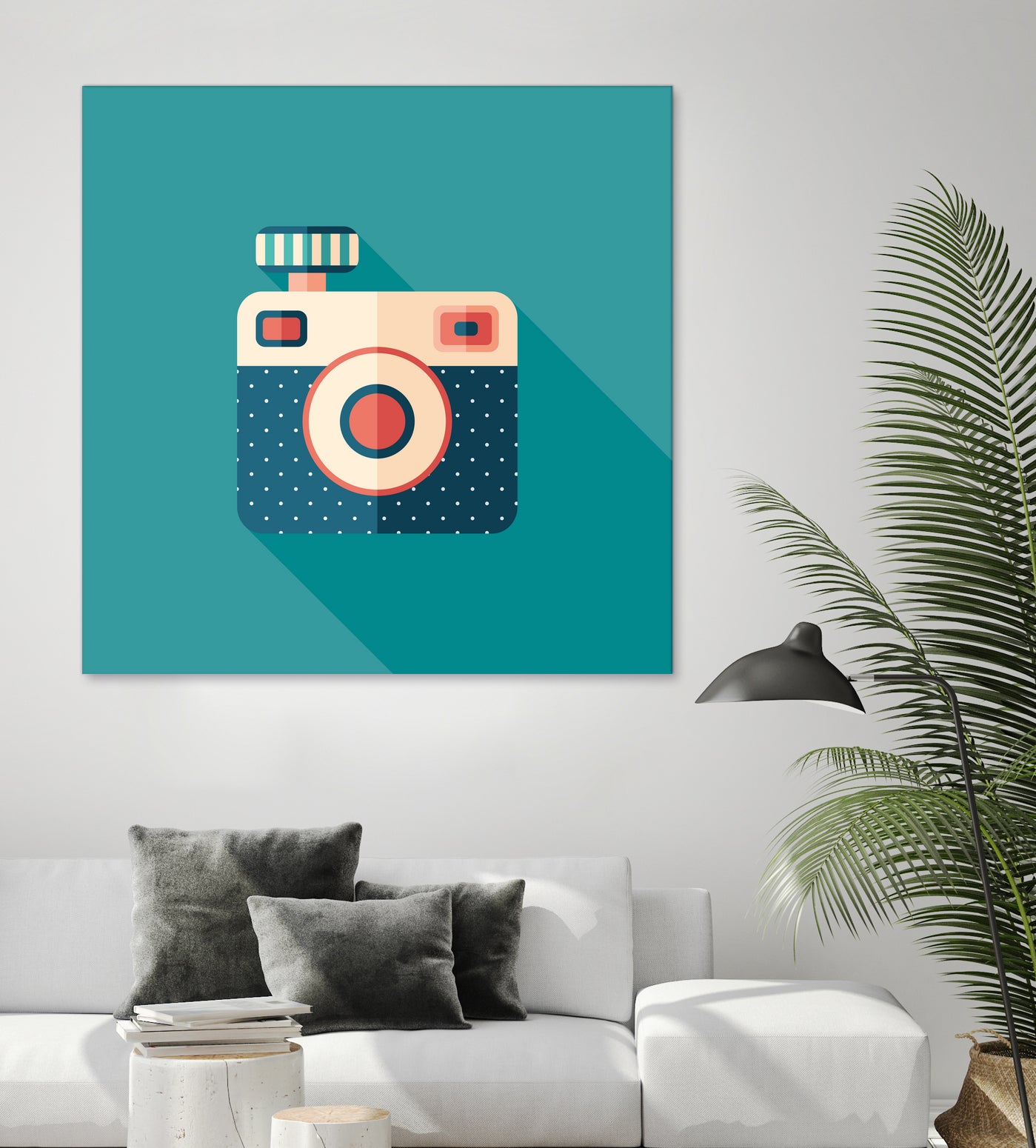 Hipster Camera by Yury Velikanov on GIANT ART - white vector illustration