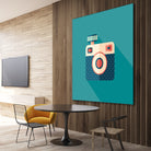 Hipster Camera by Yury Velikanov on GIANT ART - white vector illustration