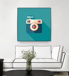 Hipster Camera by Yury Velikanov on GIANT ART - white vector illustration