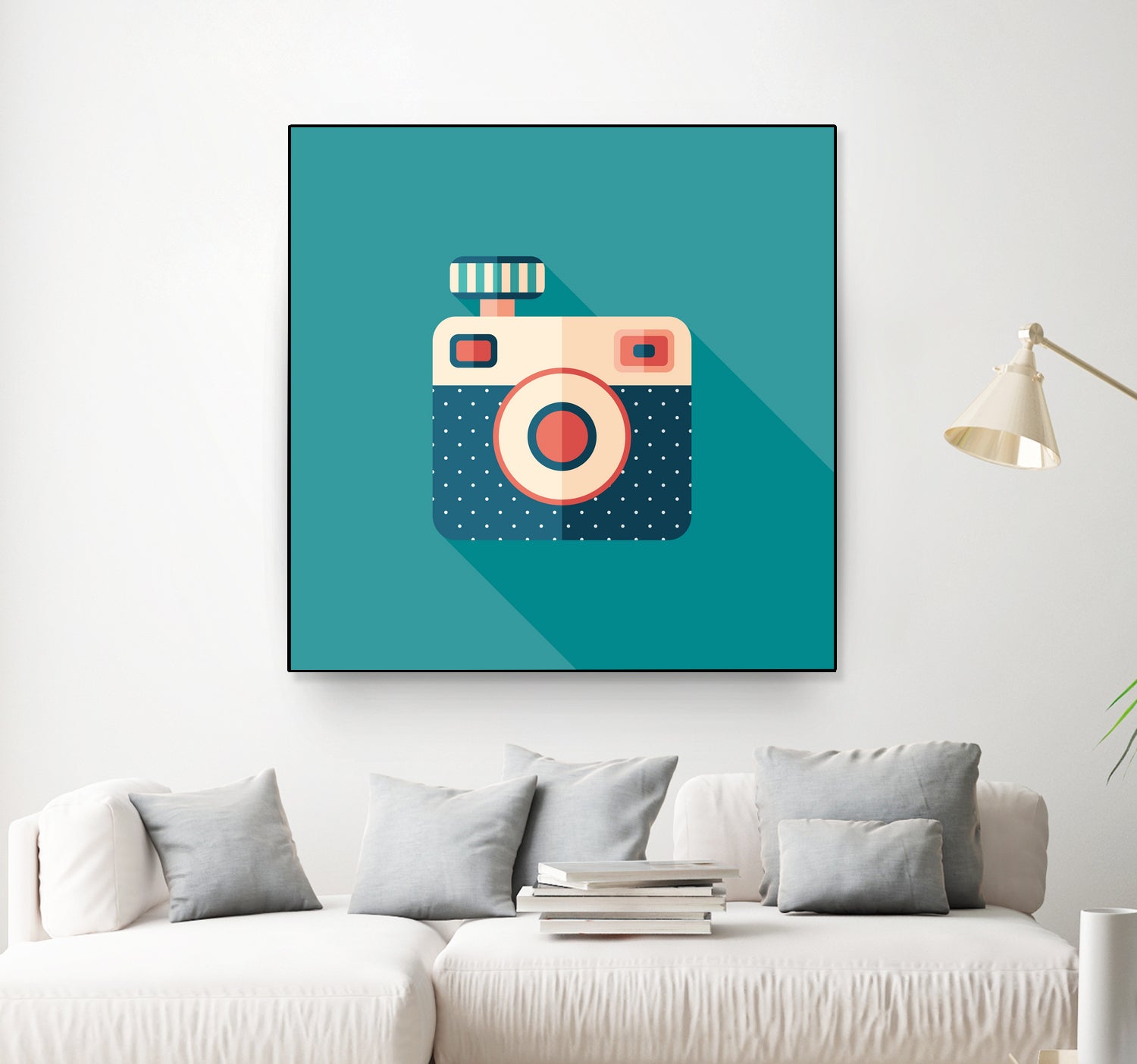 Hipster Camera by Yury Velikanov on GIANT ART - white vector illustration