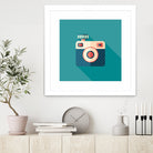 Hipster Camera by Yury Velikanov on GIANT ART - white vector illustration