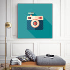 Hipster Camera by Yury Velikanov on GIANT ART - white vector illustration