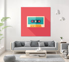 Audio Cassette by Yury Velikanov on GIANT ART - white vector illustration