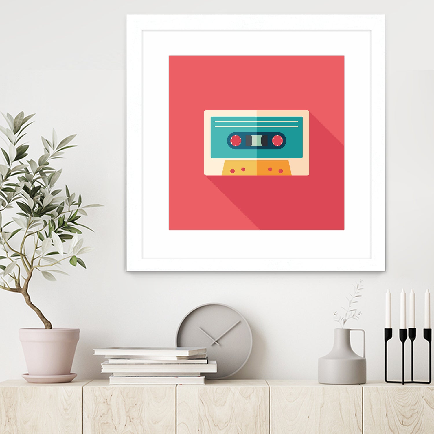 Audio Cassette by Yury Velikanov on GIANT ART - white vector illustration