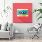 Audio Cassette by Yury Velikanov on GIANT ART - white vector illustration