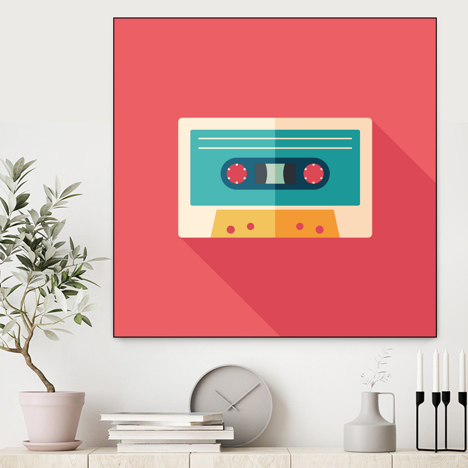 Audio Cassette by Yury Velikanov on GIANT ART - white vector illustration