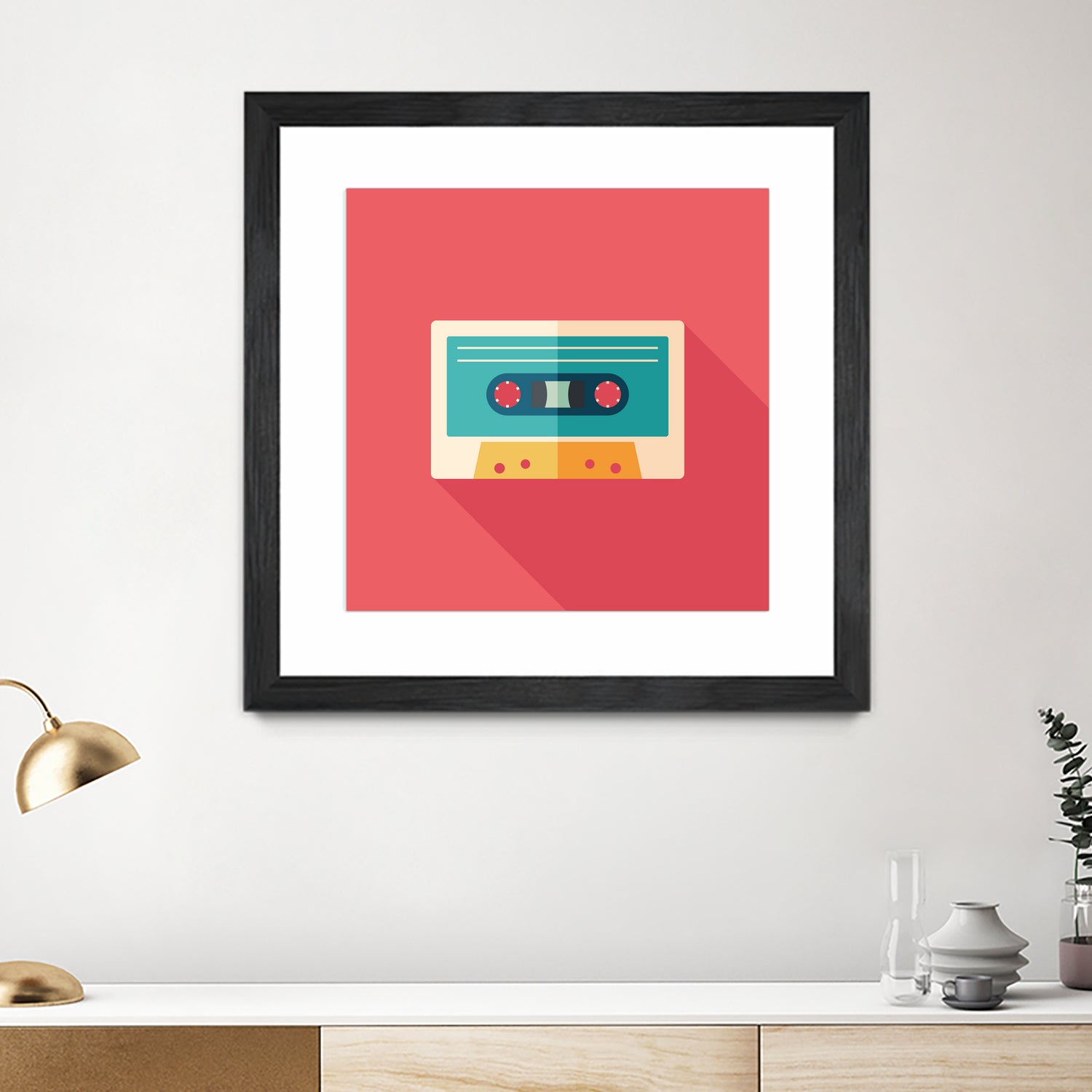 Audio Cassette by Yury Velikanov on GIANT ART - white vector illustration