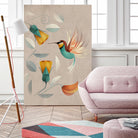 Hummingbird by Dieter Braun on GIANT ART - green digital painting