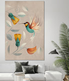 Hummingbird by Dieter Braun on GIANT ART - green digital painting