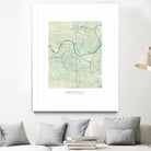 Nashville Map Blue by Hubert Roguski on GIANT ART - blue digital painting