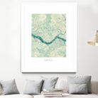 Seoul Map Blue by Hubert Roguski on GIANT ART - blue digital painting