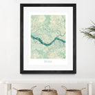 Seoul Map Blue by Hubert Roguski on GIANT ART - blue digital painting