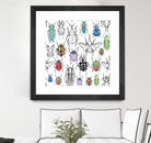 Colorful bugs by Maria Bakueva on GIANT ART - white mixed media