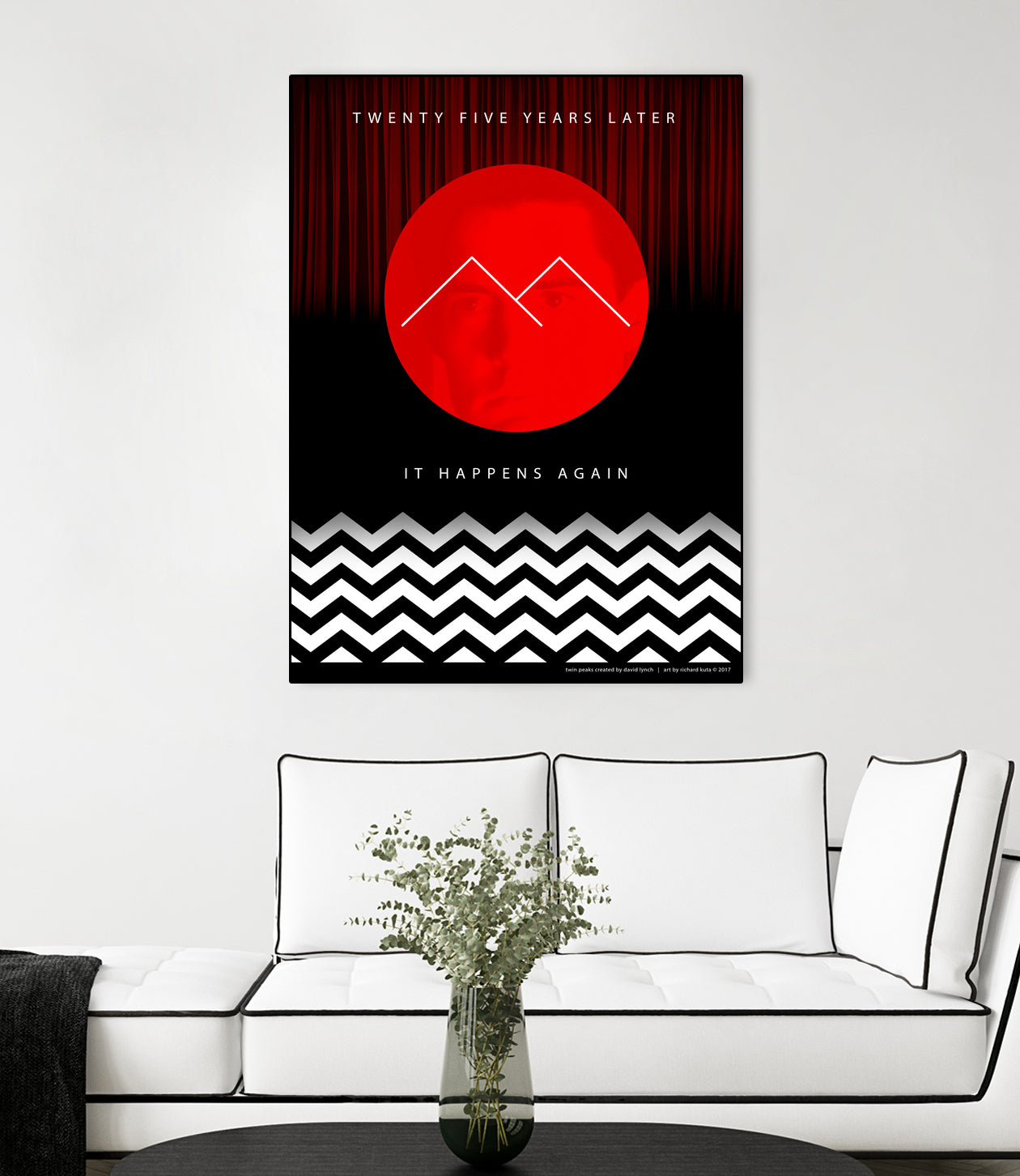 Twin Peaks (detailed) by Richard Kuta on GIANT ART - white digital drawing