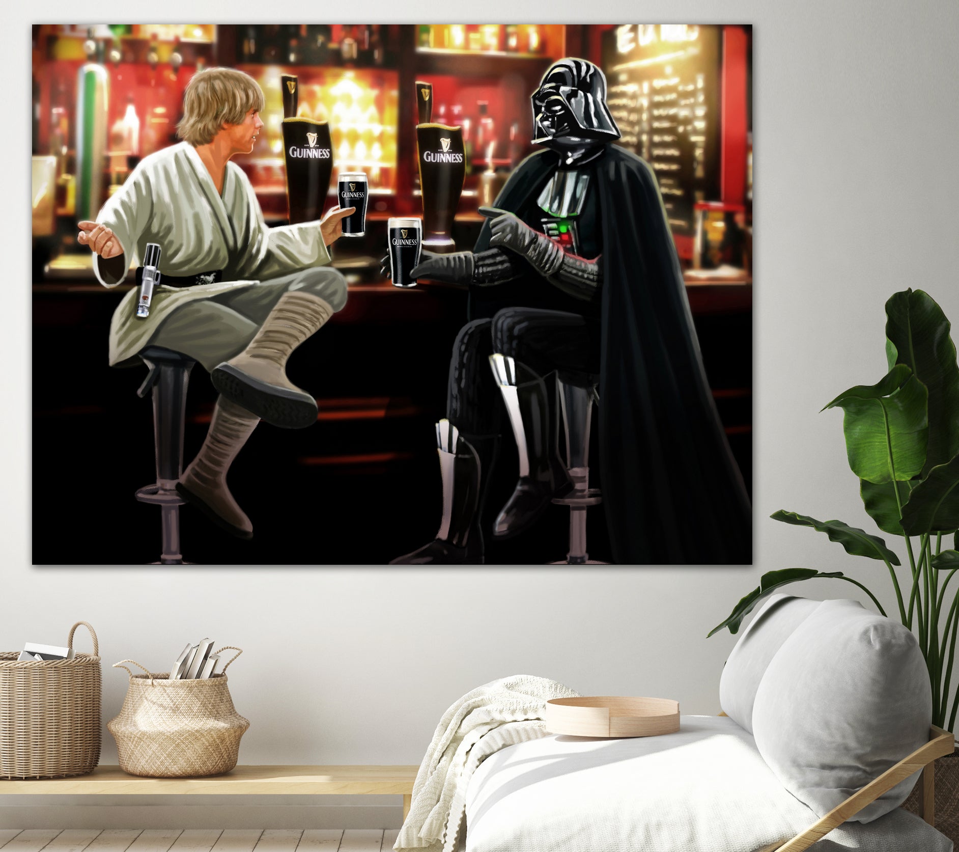 Guinness Starwars by Steve Ash on GIANT ART - brown digital painting