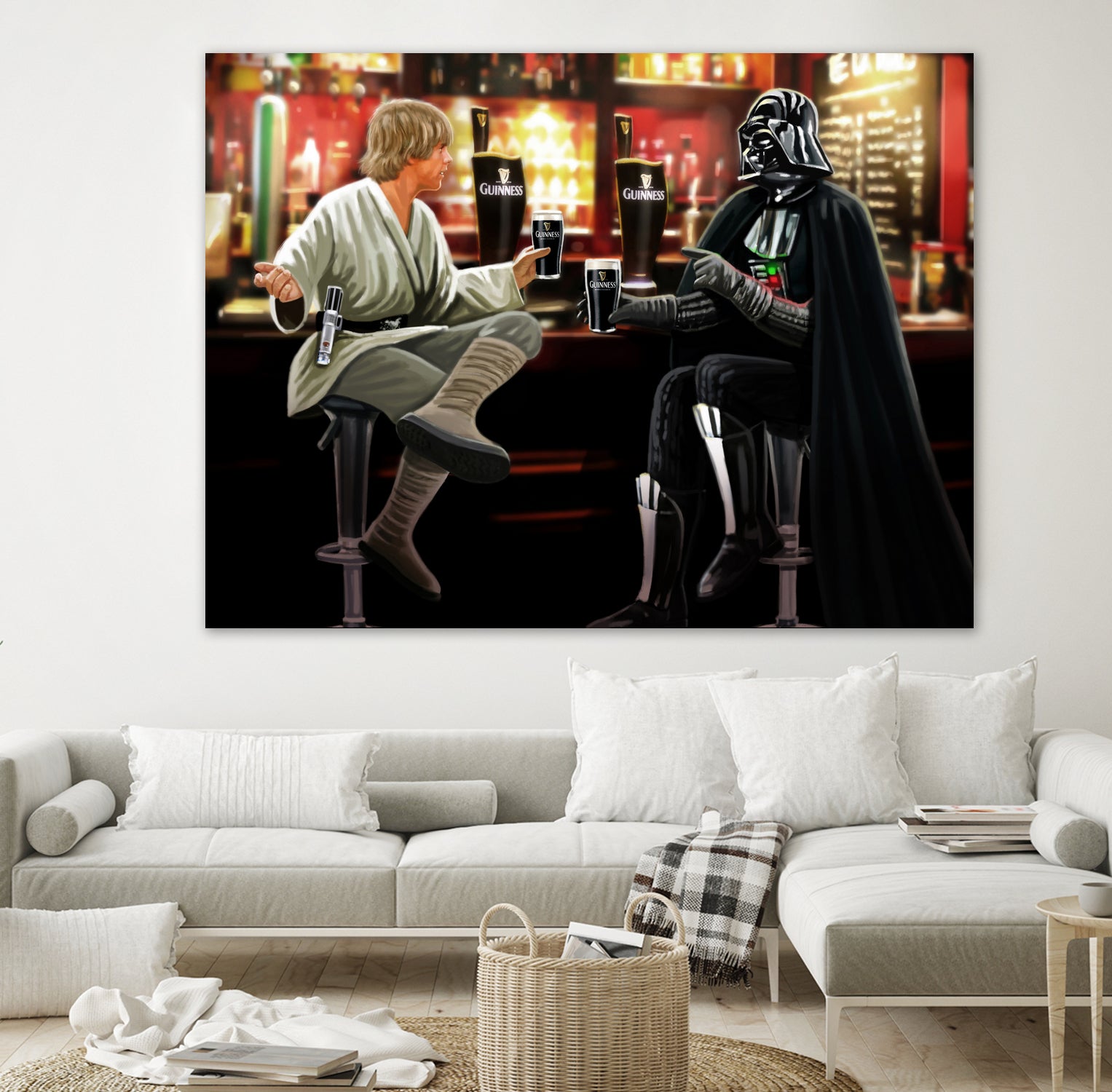 Guinness Starwars by Steve Ash on GIANT ART - brown digital painting