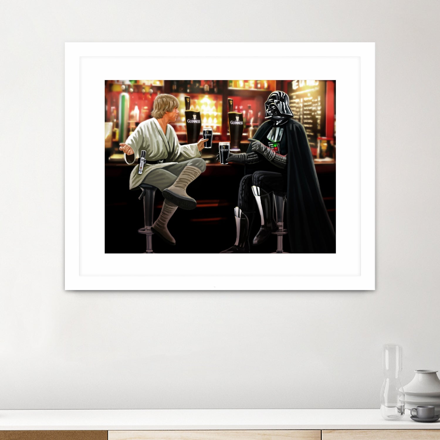 Guinness Starwars by Steve Ash on GIANT ART - brown digital painting