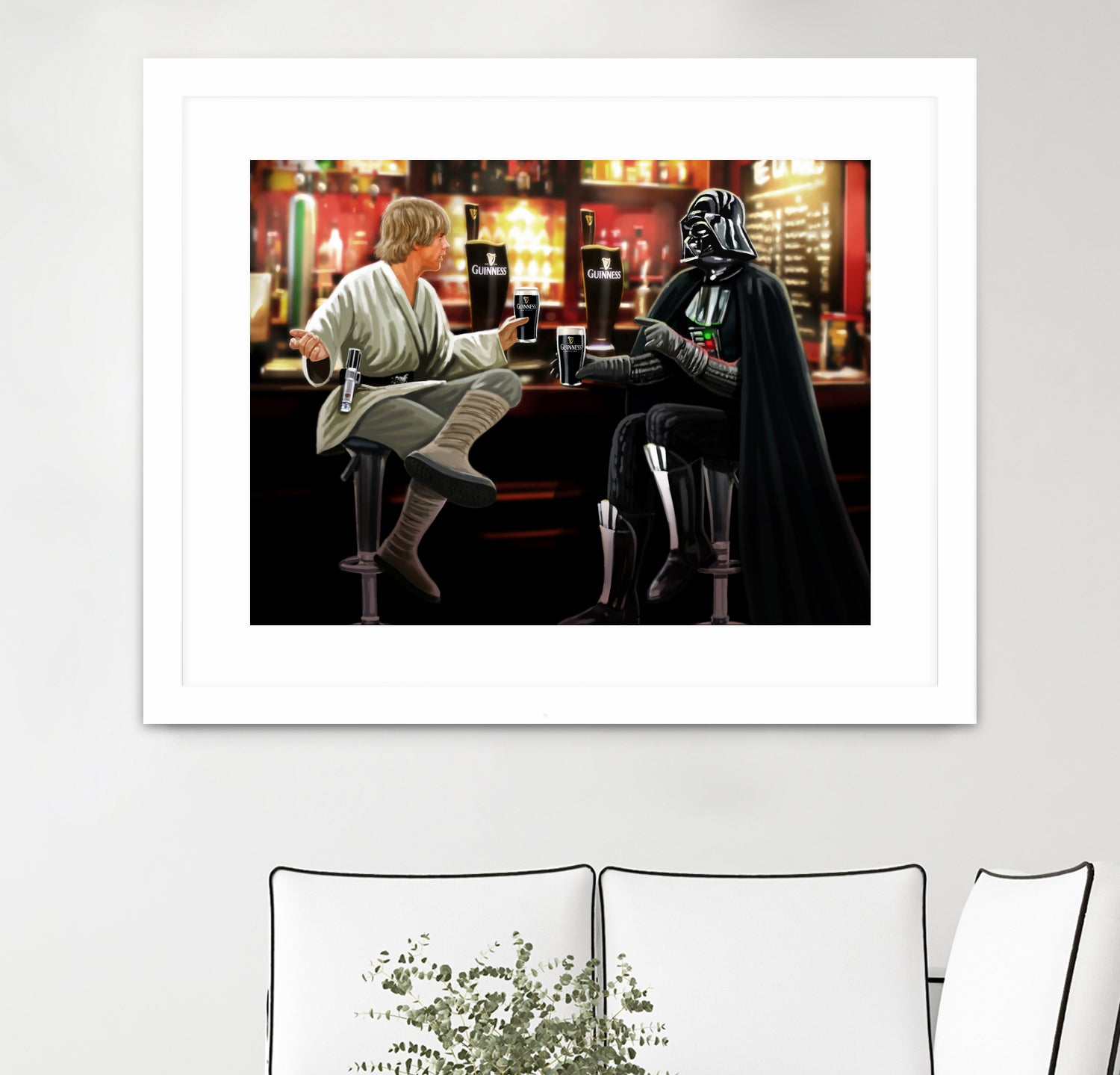 Guinness Starwars by Steve Ash on GIANT ART - brown digital painting