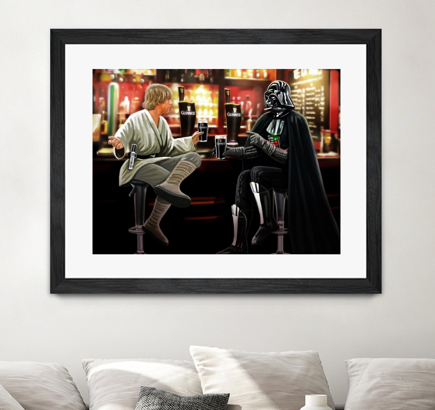 Guinness Starwars by Steve Ash on GIANT ART - brown digital painting