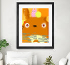 Miyazaki Glitch - Totoro (color) by Hyo Kim on GIANT ART - orange digital painting