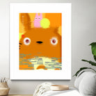 Miyazaki Glitch - Totoro (color) by Hyo Kim on GIANT ART - orange digital painting