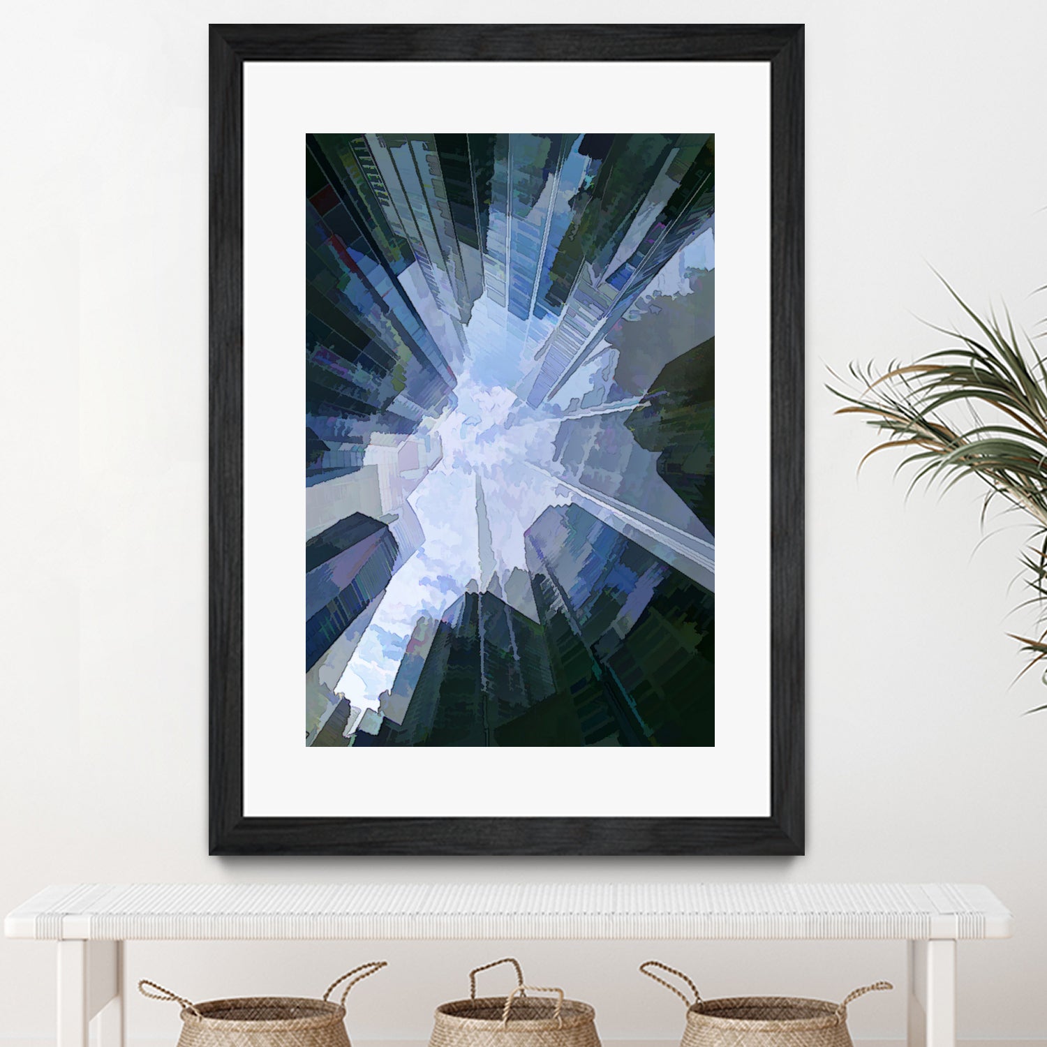 Glass Ceiling Shattered by Randy Witte on GIANT ART - blue digital painting