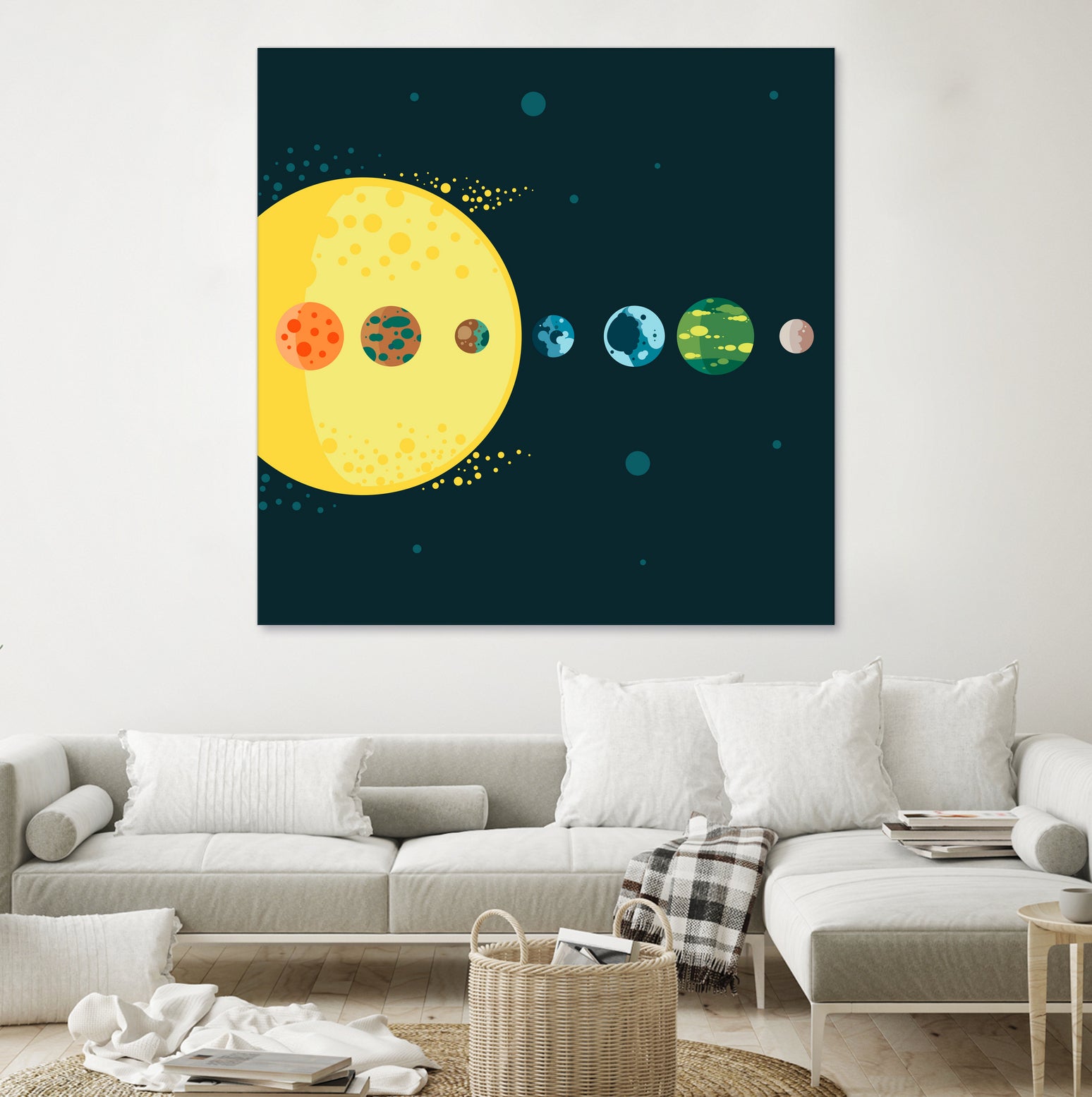 Trappist System by Alessandra Gagliano on GIANT ART - blue vector illustration