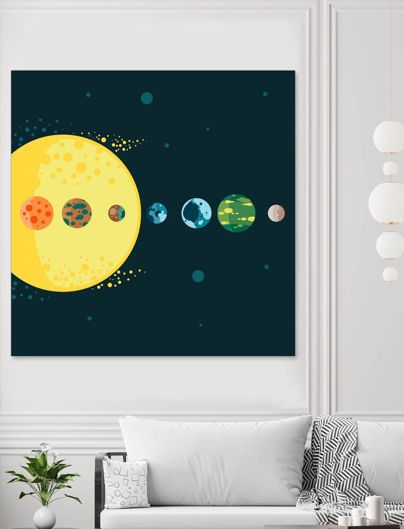 Trappist System by Alessandra Gagliano on GIANT ART - blue vector illustration