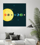 Trappist System by Alessandra Gagliano on GIANT ART - blue vector illustration