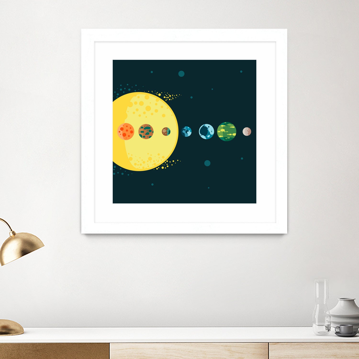 Trappist System by Alessandra Gagliano on GIANT ART - blue vector illustration