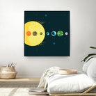 Trappist System by Alessandra Gagliano on GIANT ART - blue vector illustration