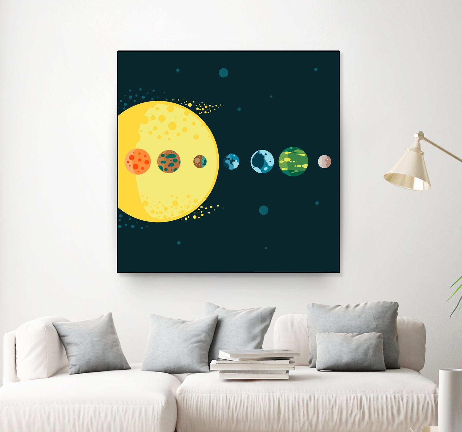 Trappist System by Alessandra Gagliano on GIANT ART - blue vector illustration