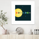 Trappist System by Alessandra Gagliano on GIANT ART - blue vector illustration