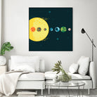 Trappist System by Alessandra Gagliano on GIANT ART - blue vector illustration