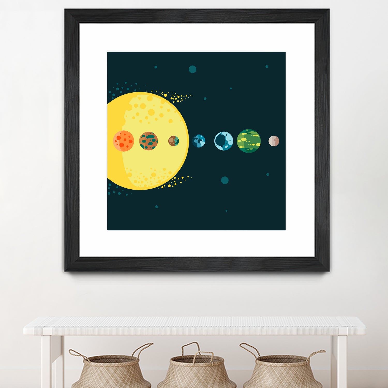 Trappist System by Alessandra Gagliano on GIANT ART - blue vector illustration