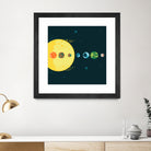 Trappist System by Alessandra Gagliano on GIANT ART - blue vector illustration