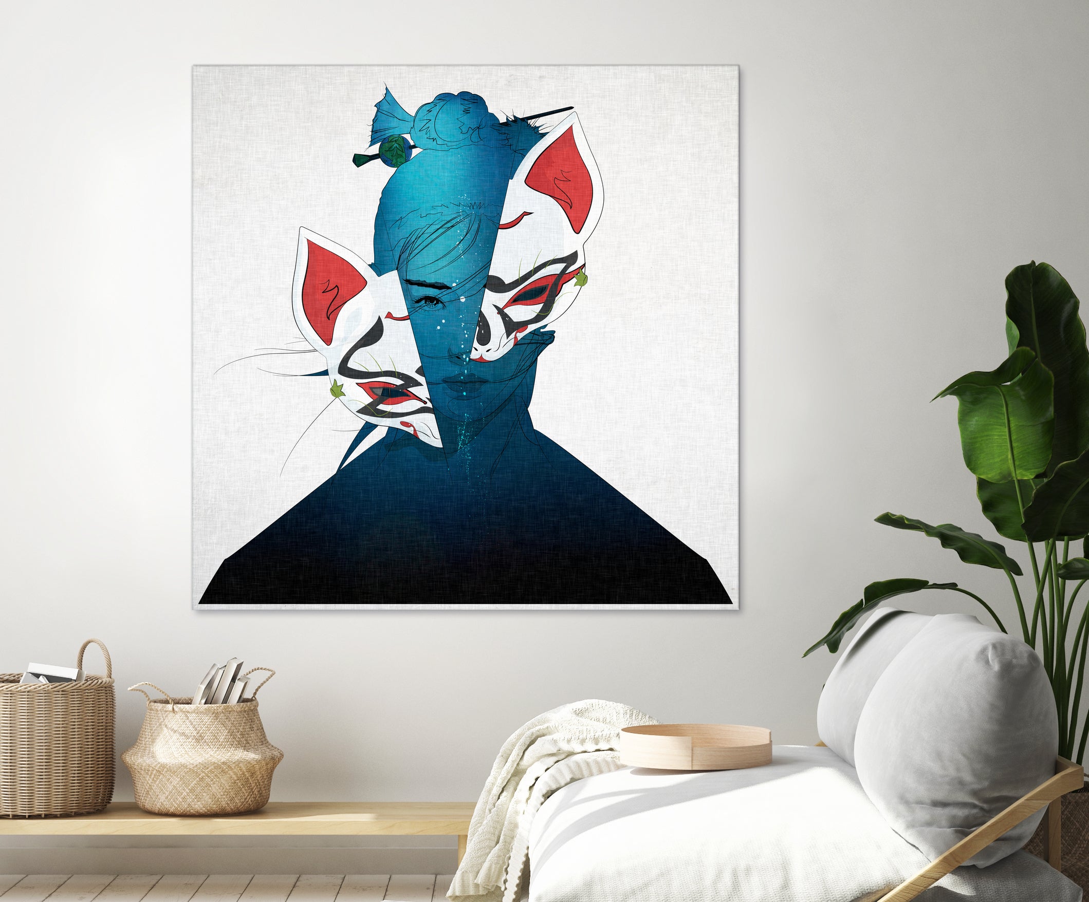 Fox Mask by Yuichi Suzuki on GIANT ART - black vector illustration