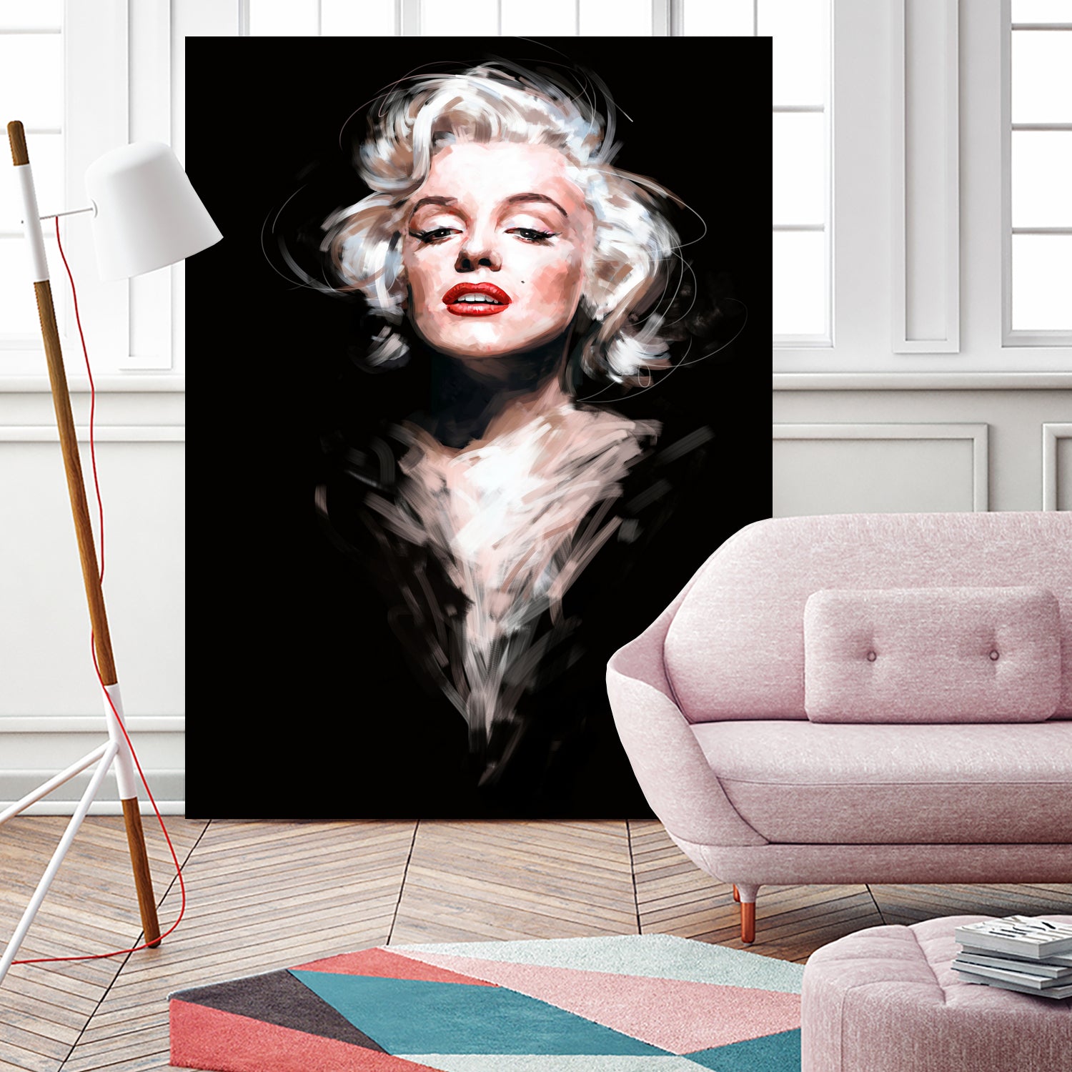 Marilyn by Dmitry Belov on GIANT ART - black digital painting