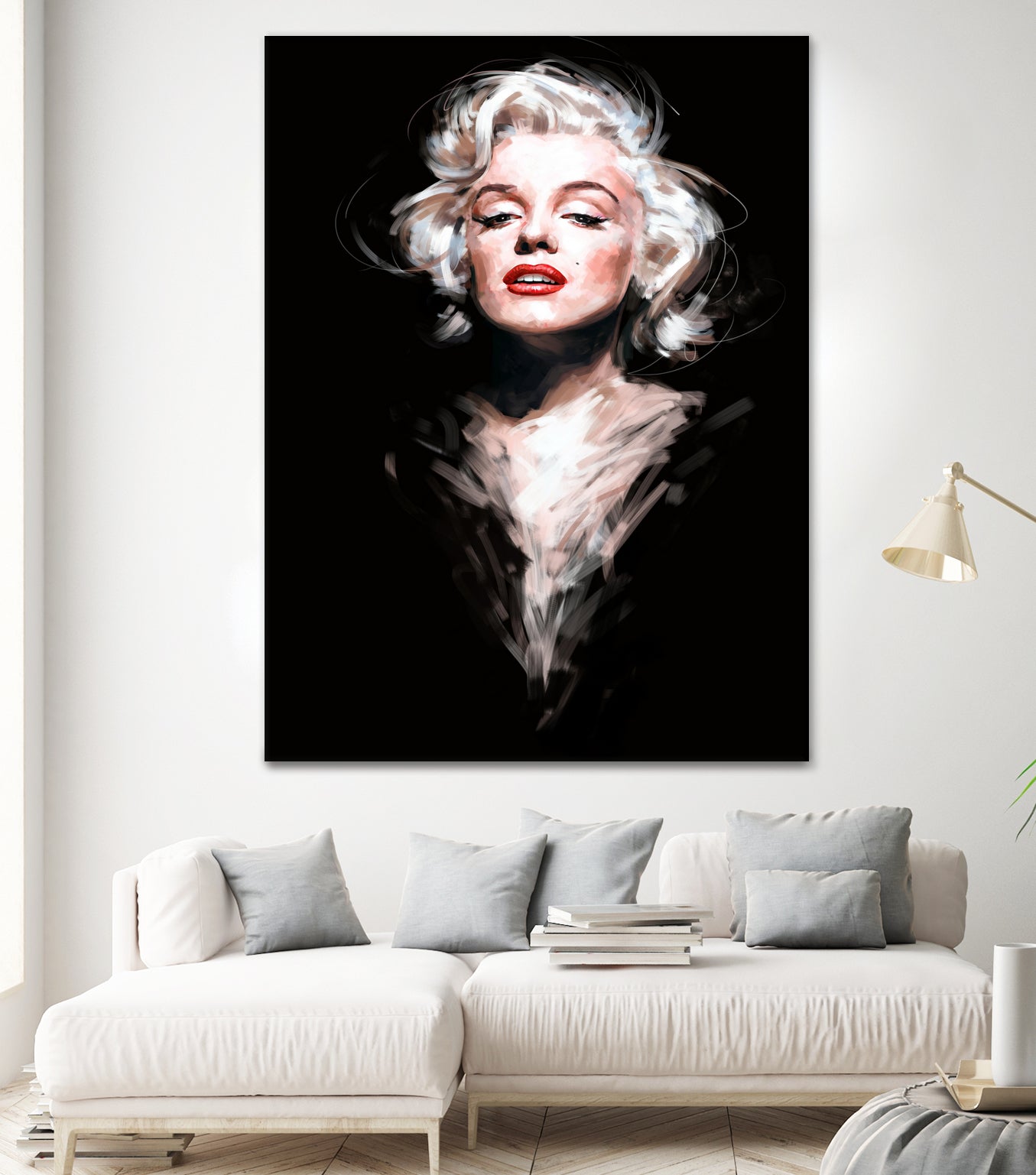 Marilyn by Dmitry Belov on GIANT ART - black digital painting