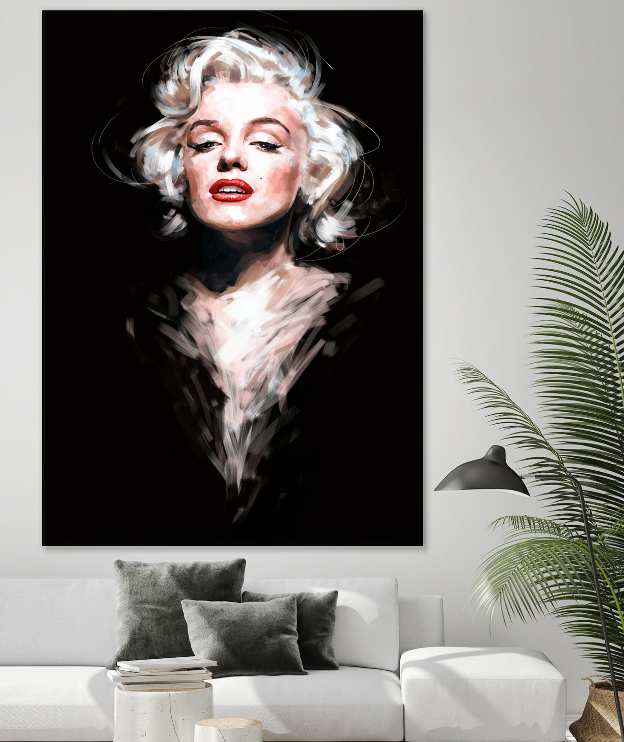 Marilyn by Dmitry Belov on GIANT ART - black digital painting