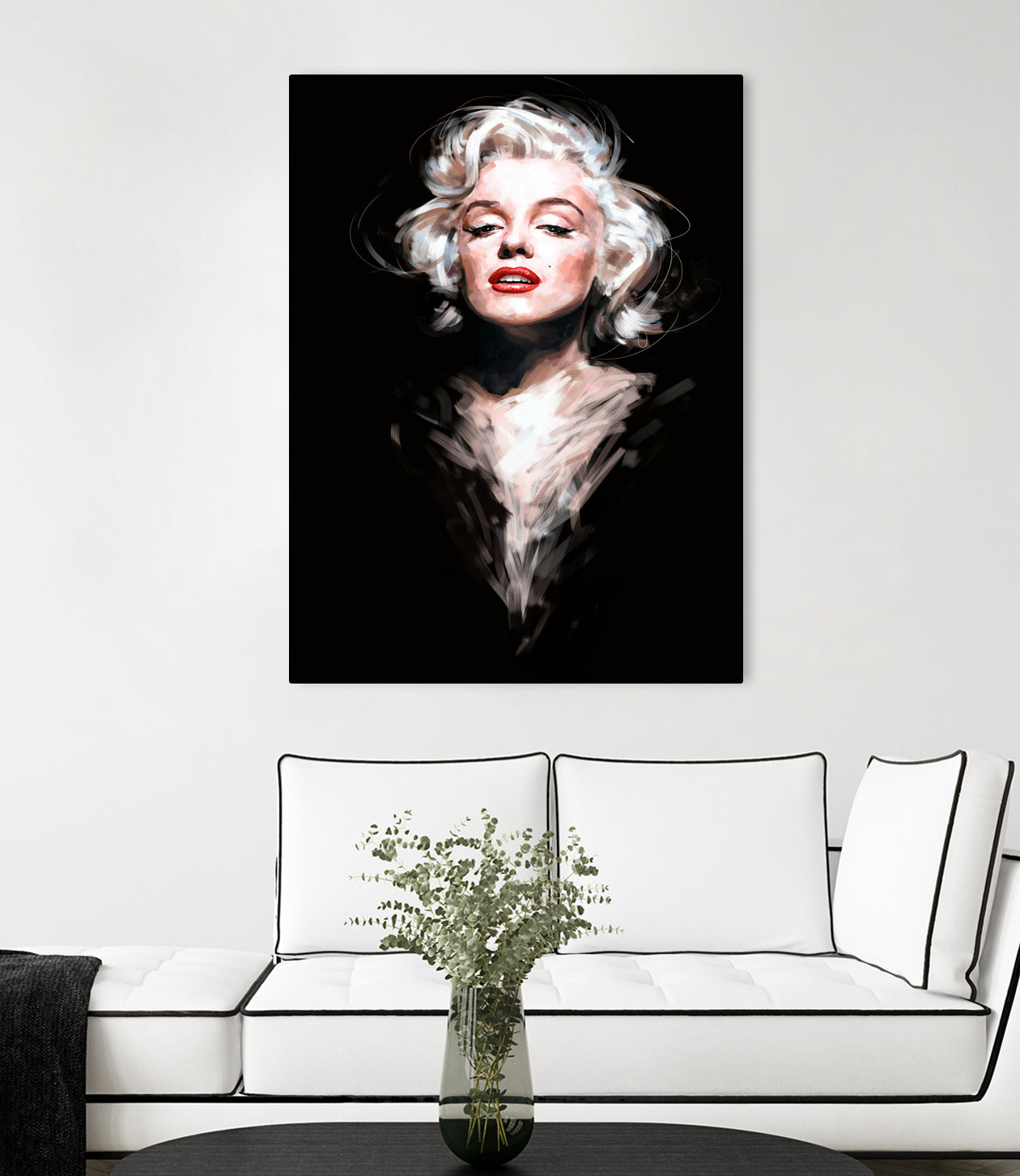 Marilyn by Dmitry Belov on GIANT ART - black digital painting