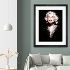 Marilyn by Dmitry Belov on GIANT ART - black digital painting