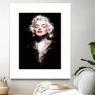 Marilyn by Dmitry Belov on GIANT ART - black digital painting