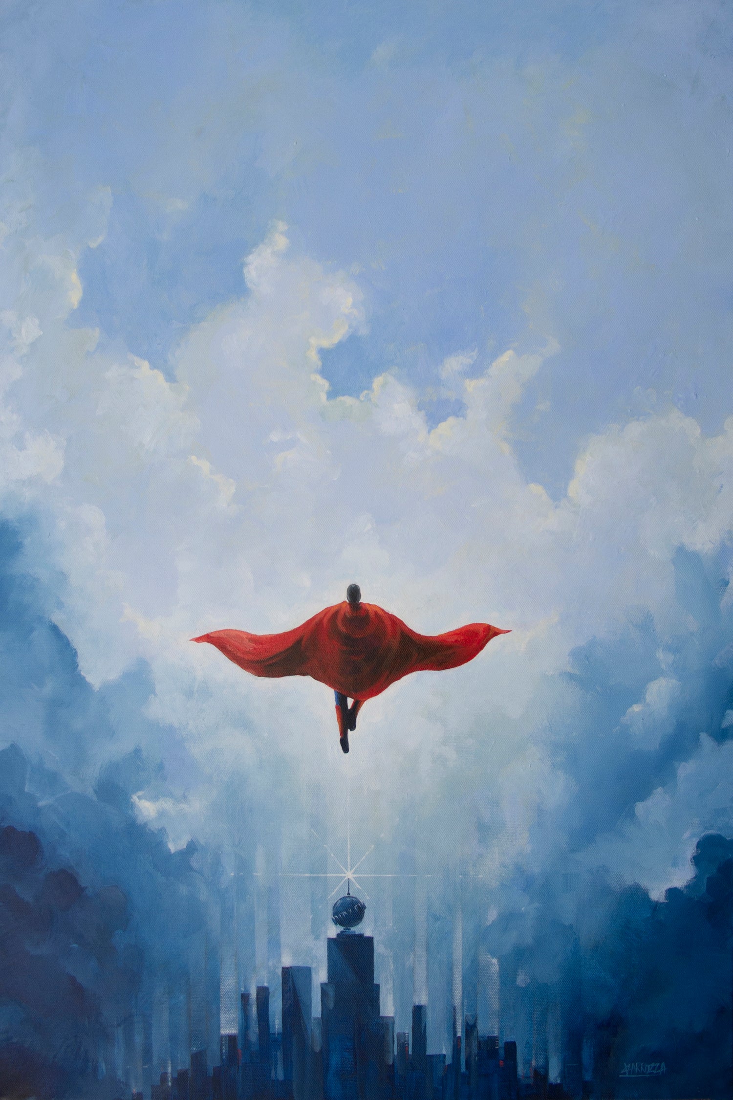 Savior by Vincent Carrozza on GIANT ART - blue digital painting