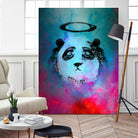 Halo Panda by Nikhil Shinde on GIANT ART - blue digital painting