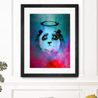 Halo Panda by Nikhil Shinde on GIANT ART - blue digital painting