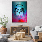 Halo Panda by Nikhil Shinde on GIANT ART - blue digital painting